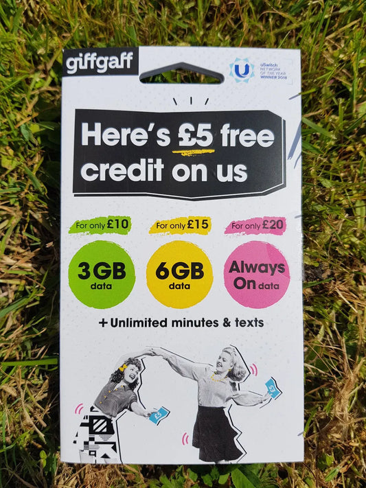 Giff gaff Uk SIM Card in Pakistan